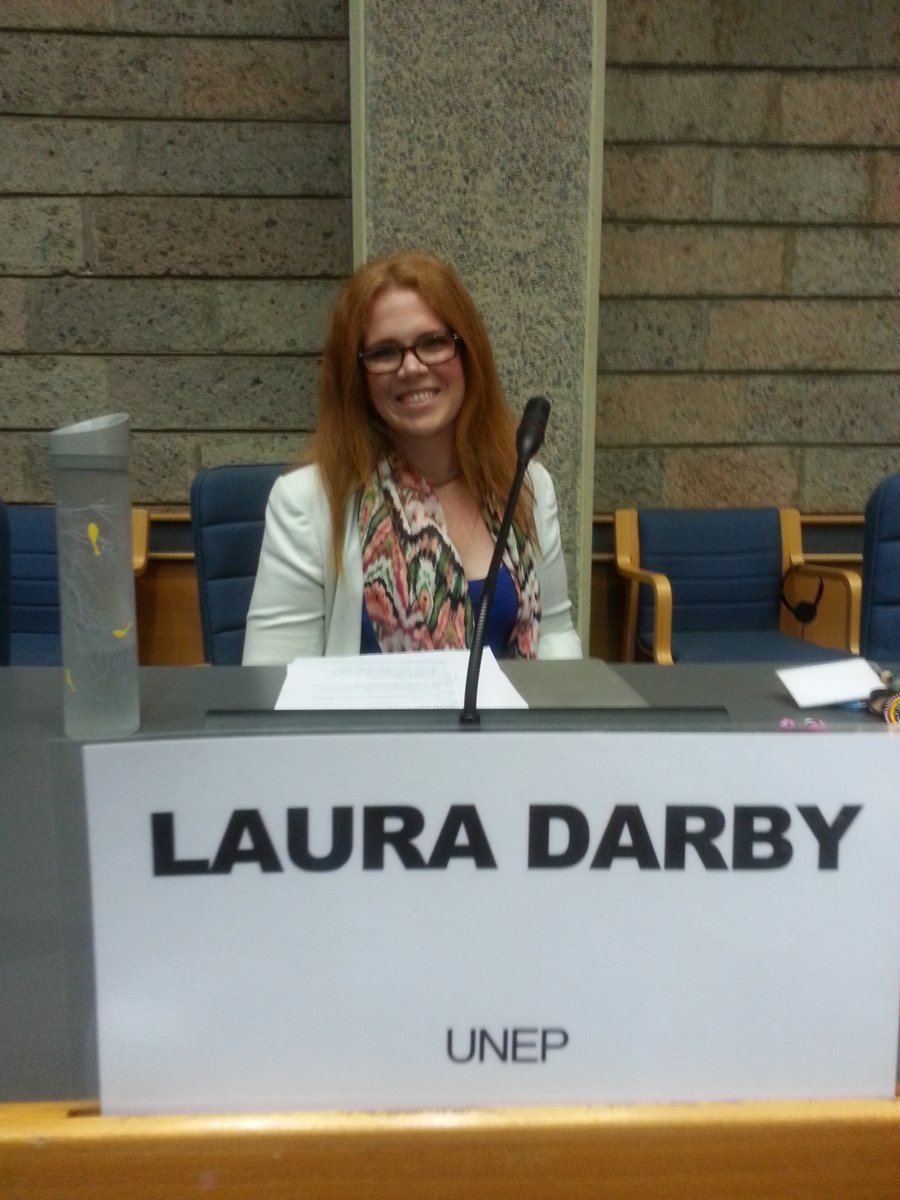 Laura Darby at a UN Environment Programme meeting